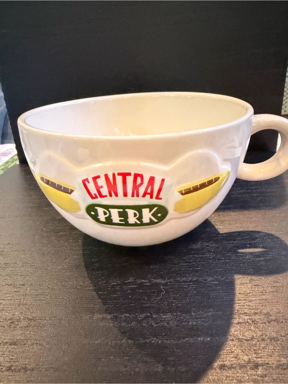 Hallmark White Ceramic Mug with Black  Friends/Central Perk Logo